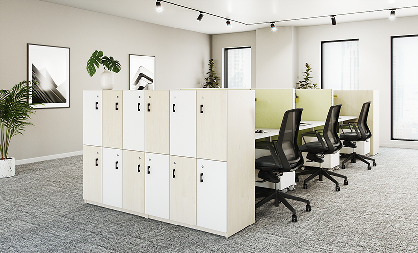 Lockers in Workspace